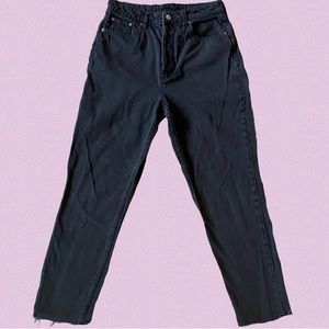H&M super high-rise straight leg jeans